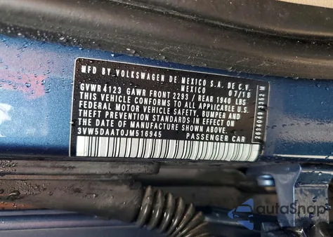 2018 Volkswagen Beetle S from USA, damaged, VIN 3VW5DAAT0JM516945